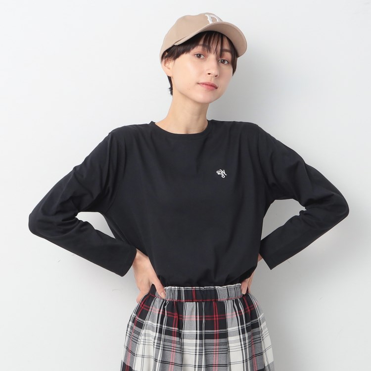 デッサン(レディース)(Dessin(Ladies))の【洗える】ロングスリーブTシャツ（XS～L） Ｔシャツ