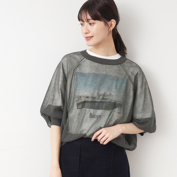 デッサン(レディース)(Dessin(Ladies))の【洗える】シースルーニット（XS～L）