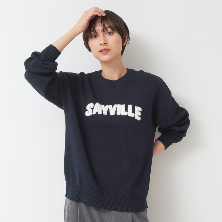 デッサン(レディース)(Dessin(Ladies))の【洗える】サガラ刺繍ロゴニット（XS～L） ニット/セーター