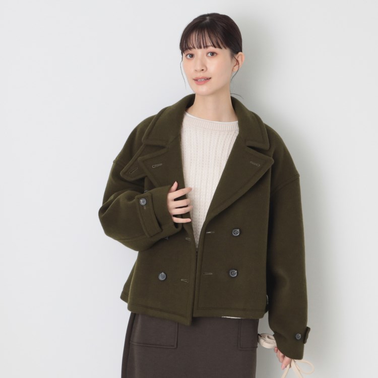 デッサン(レディース)(Dessin(Ladies))のショートPコートジャケット Pコート