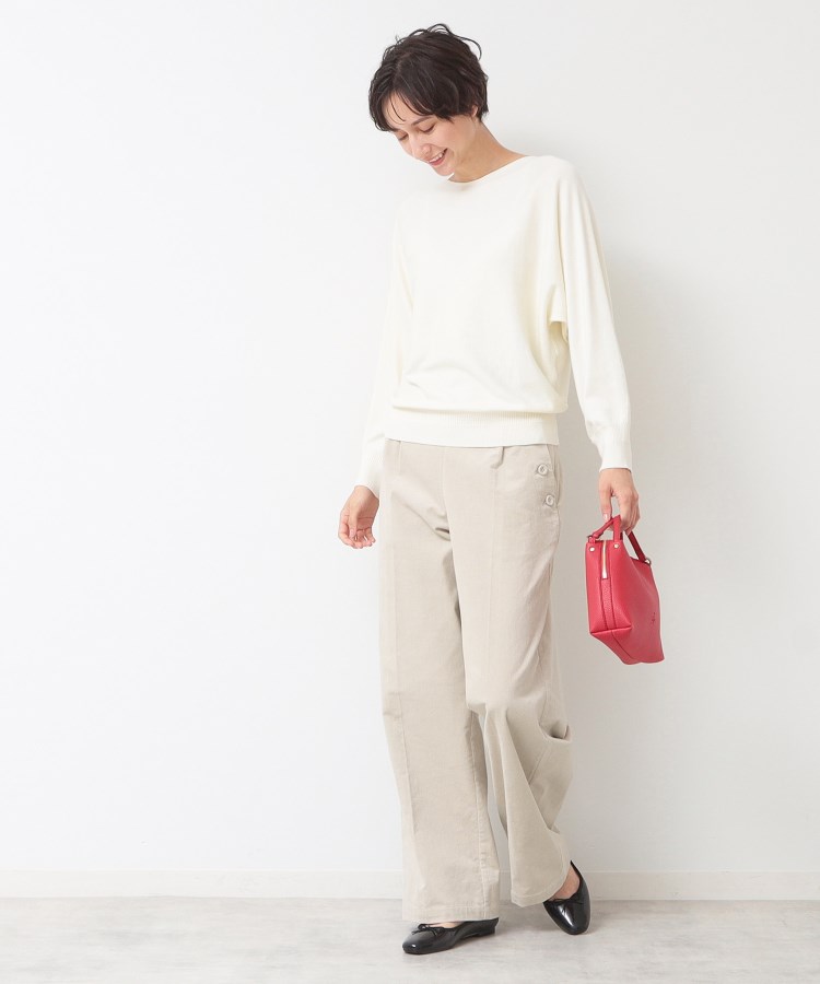 デッサン(レディース)(Dessin(Ladies))の【洗える】8個ボタン付きコーデュロイマリンパンツ(XS~L)11