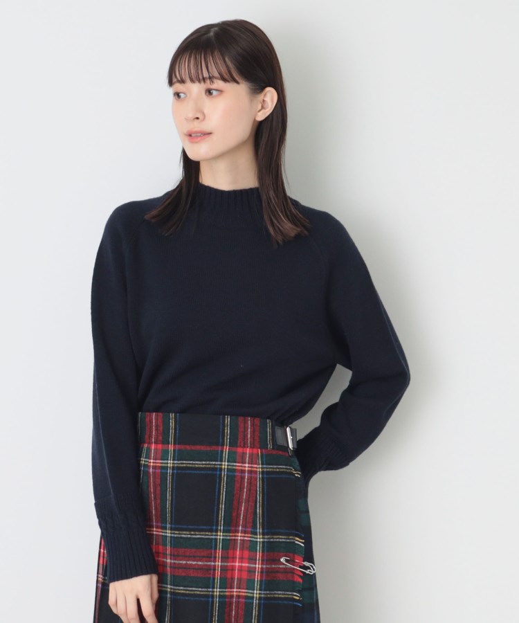 デッサン(レディース)(Dessin(Ladies))の【洗える】ハイネッククロップドニット（XS～L）1