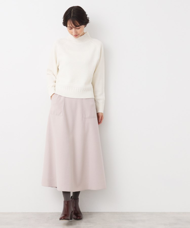 デッサン(レディース)(Dessin(Ladies))の【洗える】ハイネッククロップドニット（XS～L）11