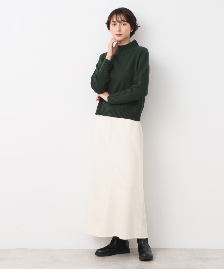 デッサン(レディース)(Dessin(Ladies))の【洗える】ハイネッククロップドニット（XS～L）15