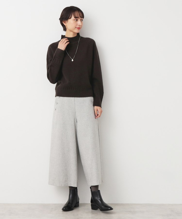 デッサン(レディース)(Dessin(Ladies))の【洗える】ハイネッククロップドニット（XS～L）19