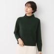 デッサン(レディース)(Dessin(Ladies))の【洗える】ハイネッククロップドニット（XS～L） グリーン(024)