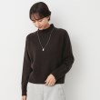 デッサン(レディース)(Dessin(Ladies))の【洗える】ハイネッククロップドニット（XS～L） ブラウン(044)