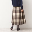 デッサン(レディース)(Dessin(Ladies))の【洗える】起毛チェック切替フレアースカート（XS～L）31