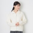 デッサン(レディース)(Dessin(Ladies))の【洗える】ダブルフェイスジップアップカーデ2