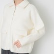 デッサン(レディース)(Dessin(Ladies))の【洗える】ダブルフェイスジップアップカーデ13