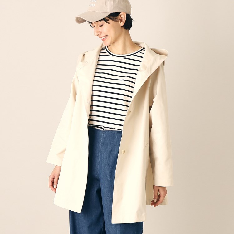 デッサン(レディース)(Dessin(Ladies))の【洗える】フーデッドハーフコート（S～L） フーデットコート