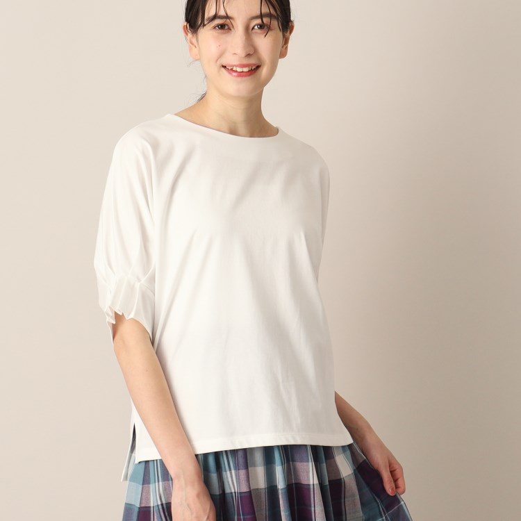 デッサン(レディース)(Dessin(Ladies))の【接触冷感・洗える】袖口タックカットソー（XS～L）