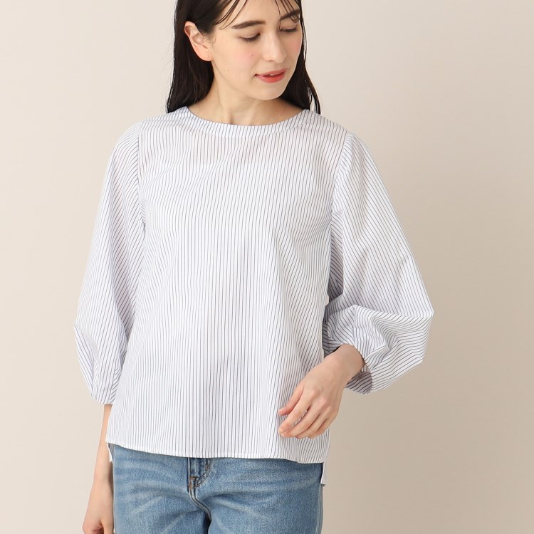 デッサン(レディース)(Dessin(Ladies))の【洗える】クルーネックブラウス（XS～L） シャツ・ブラウス