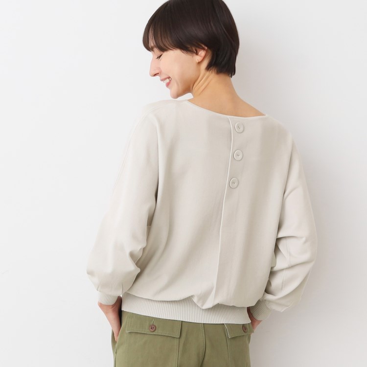 デッサン(レディース)(Dessin(Ladies))の【洗える】後ろボタンニットプルオーバー長袖（XS～L） ニット/セーター