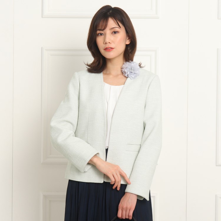 デッサン(レディース)(Dessin(Ladies))の【セットアップ可能】Vネックジャケット＜S～L＞ ジャケット(単品)