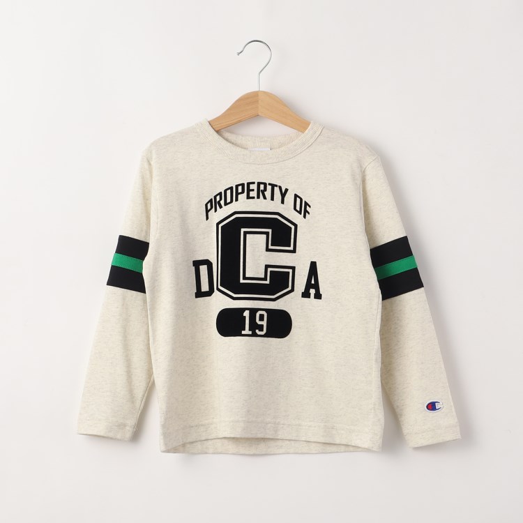 デッサン(キッズ)(Dessin(Kids))のChampion（チャンピオン）フロッキープリントロングスリーブTシャツ カットソー