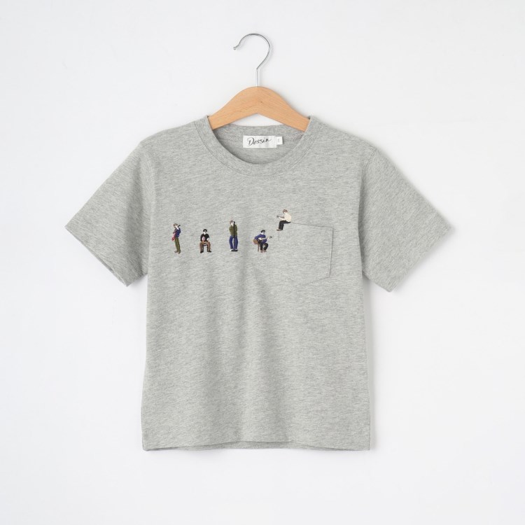 デッサン(キッズ)(Dessin(Kids))の【リンクコーデ】ピープル刺繍Tシャツ Ｔシャツ