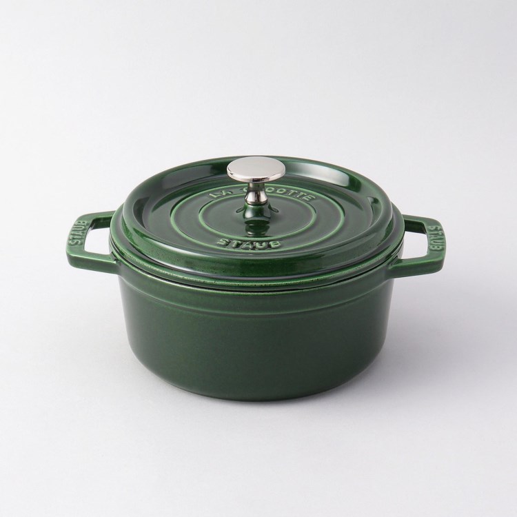 トゥーワントゥーキッチンストア(212 KITCHEN STORE)のピコ・ココット 18cm バジルグリーン ＜Staub ストウブ ＞ 鍋