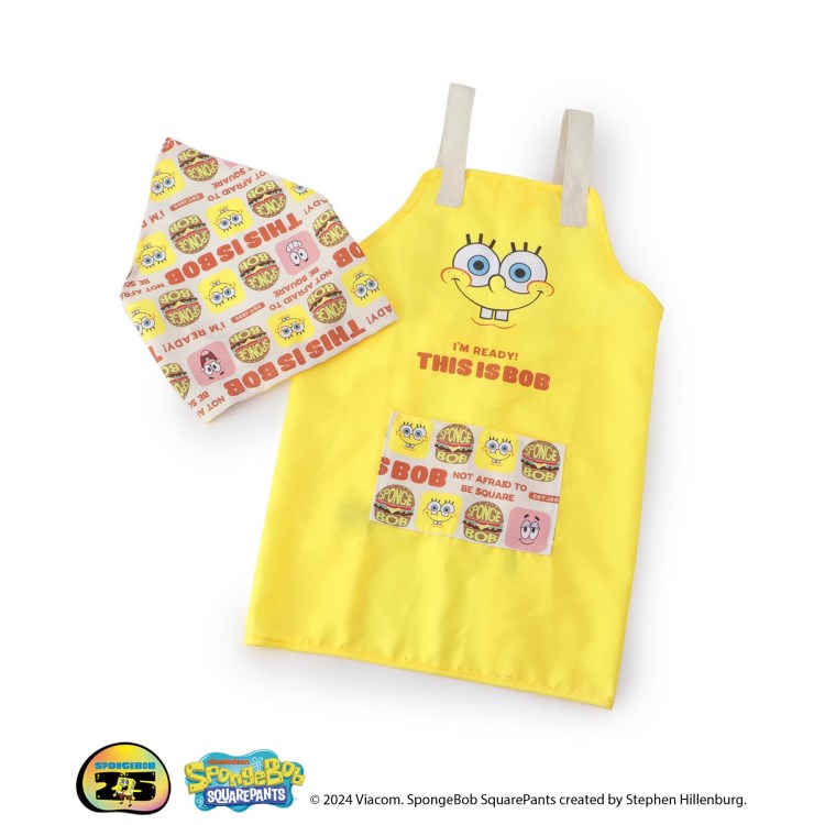 トゥーワントゥーキッチンストア(212 KITCHEN STORE)のキッズエプロン ＜SPONGE BOB スポンジ・ボブ＞ スポットキャラクター