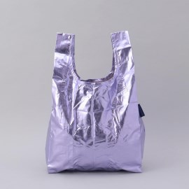 トゥーワントゥーキッチンストア(212 KITCHEN STORE)のBABY BAGGU メタリックライトピンク ＜BAGGU バグゥ＞ ショッピングバッグ