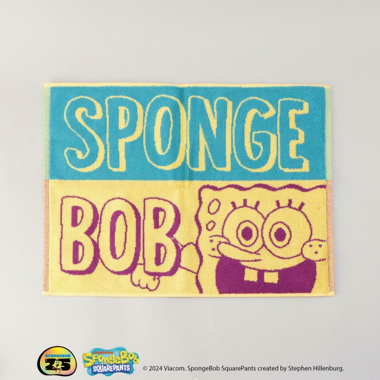 トゥーワントゥーキッチンストア(212 KITCHEN STORE)のコットンバスマット ビビット 45×60cm ＜SPONGE BOB スポンジ・ボブ＞ スポットキャラクター