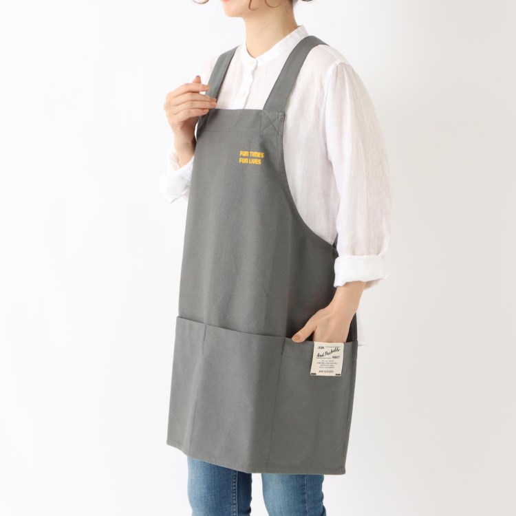 トゥーワントゥーキッチンストア(212 KITCHEN STORE)のエプロン オーパス FUN GY ＜AND PACKABLE アンドパッカブル＞ エプロン・その他ファブリック