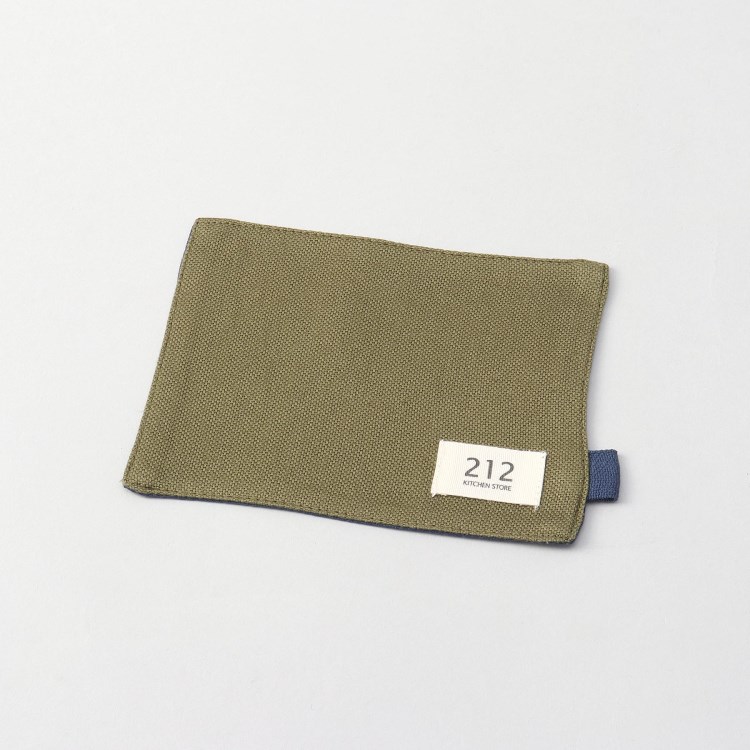 トゥーワントゥーキッチンストア(212 KITCHEN STORE)の◆TWOTONE CANVAS コースター OLV  ＜212Kオリジナル＞ ランチョン・コースター・クロス