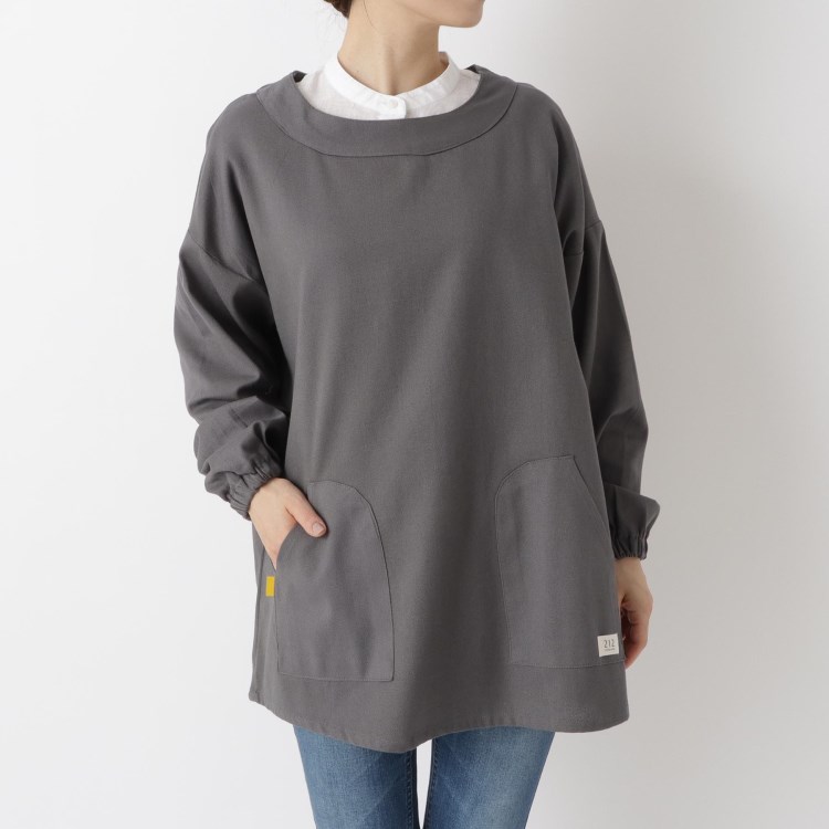 トゥーワントゥーキッチンストア(212 KITCHEN STORE)の◆TWOTONE CANVAS スモック DGY  ＜212Kオリジナル＞ エプロン・その他ファブリック