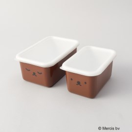 トゥーワントゥーキッチンストア(212 KITCHEN STORE)のボリスフェイス 深型角容器2点セット ＜miffy ミッフィー＞ ミッフィー