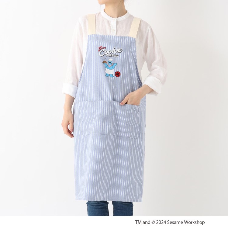 トゥーワントゥーキッチンストア(212 KITCHEN STORE)の◆エプロン BL ＜SESAME STREET＞ スポットキャラクター