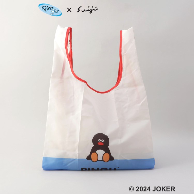 トゥーワントゥーキッチンストア(212 KITCHEN STORE)のエコバッグＭサイズ IV ＜PINGU ピングー＞ ショッピングバッグ