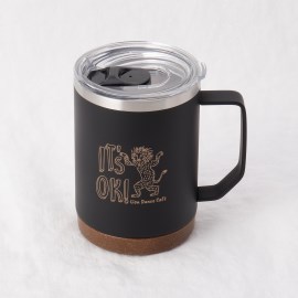 トゥーワントゥーキッチンストア(212 KITCHEN STORE)の蓋つきカフェマグ　ライオンダンス BK グラス・マグ・タンブラー