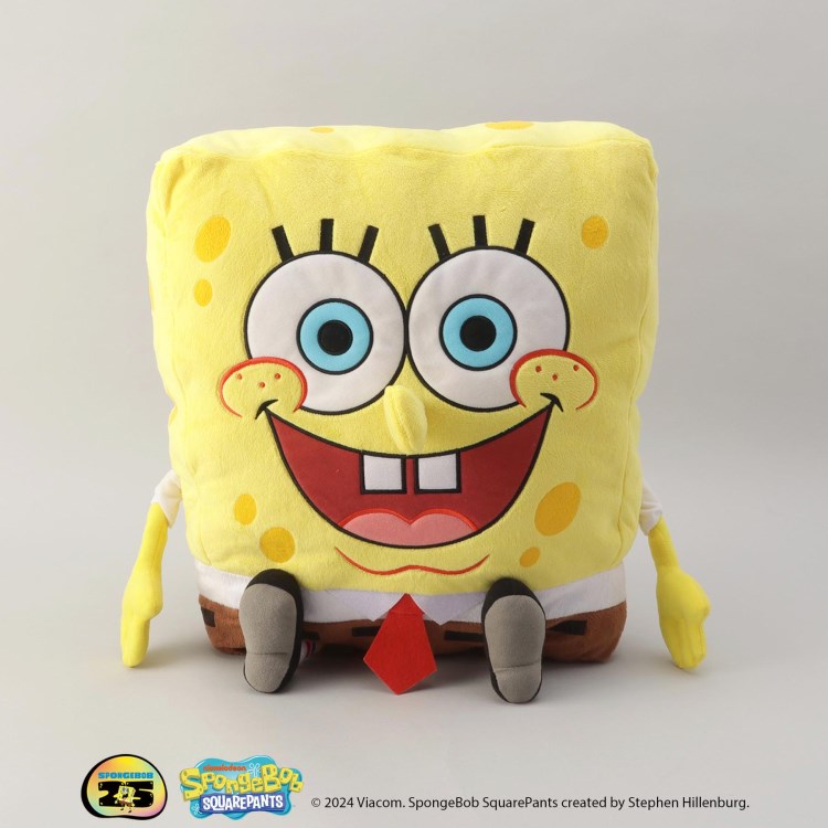 トゥーワントゥーキッチンストア(212 KITCHEN STORE)のダイカットクッション ＜SPONGE BOB スポンジ・ボブ＞ スポットキャラクター