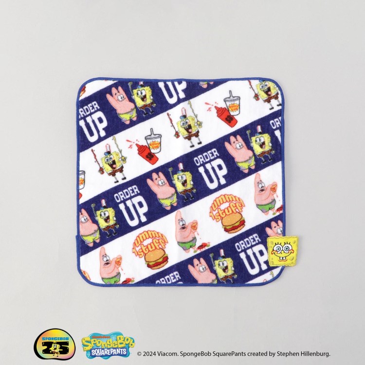 トゥーワントゥーキッチンストア(212 KITCHEN STORE)のミニタオル ORDER UP ＜SPONGE BOB スポンジ・ボブ＞ スポットキャラクター