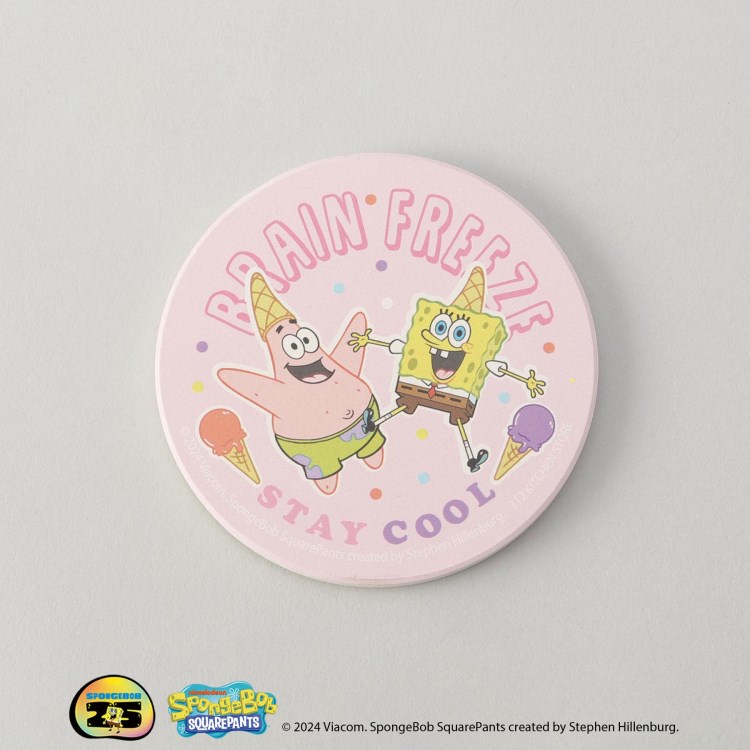 トゥーワントゥーキッチンストア(212 KITCHEN STORE)のコースター ICECREAM ＜SPONGE BOB スポンジ・ボブ＞ スポットキャラクター