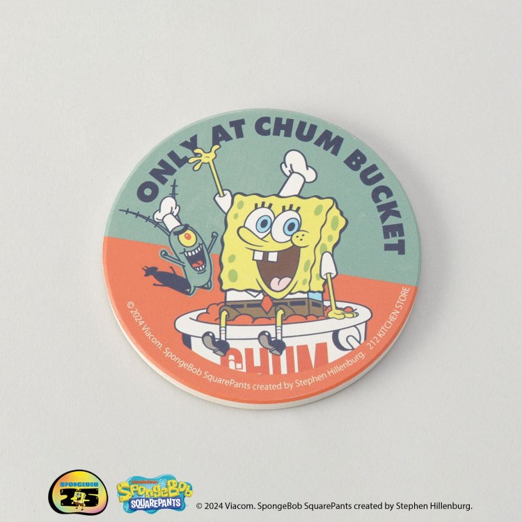 トゥーワントゥーキッチンストア(212 KITCHEN STORE)のコースター CHUM IS FUM ＜SPONGE BOB スポンジ・ボブ＞ スポットキャラクター