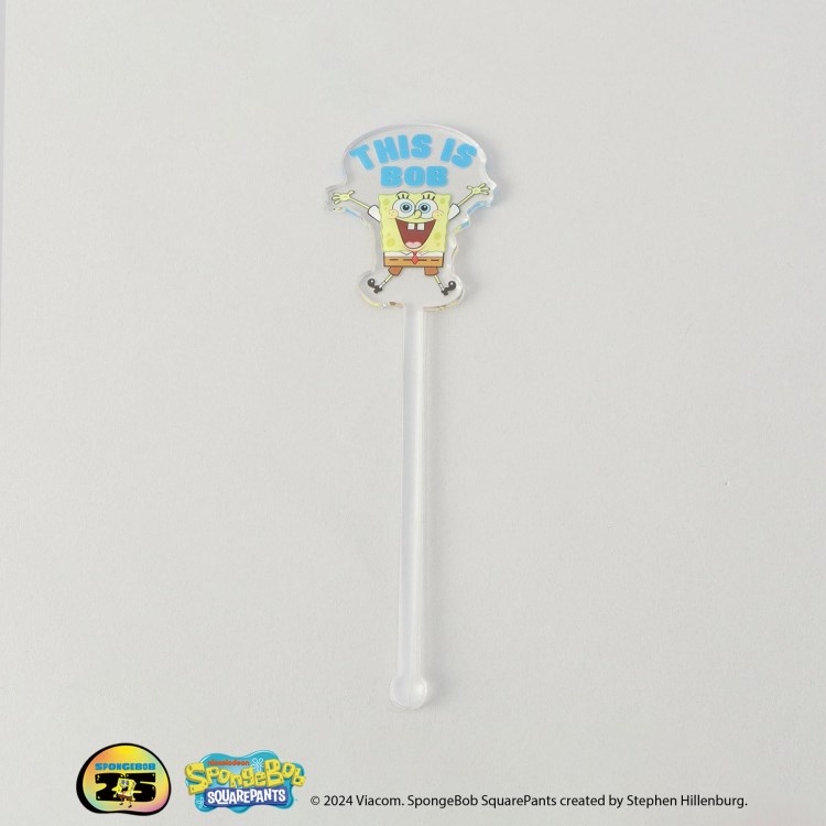 トゥーワントゥーキッチンストア(212 KITCHEN STORE)のアクリルマドラー BOB ＜SPONGE BOB スポンジ・ボブ＞ スポットキャラクター