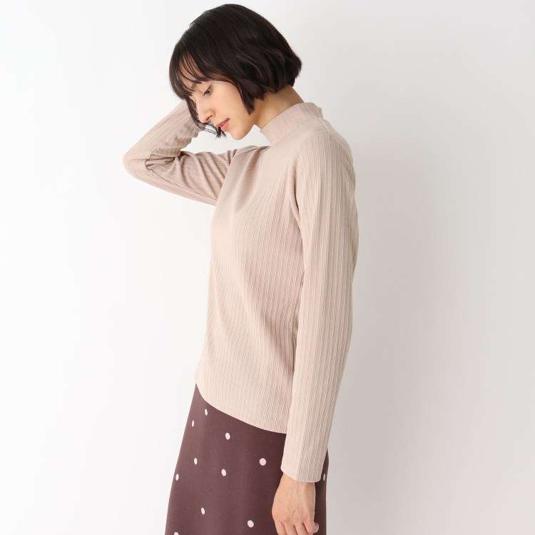 ローラアシュレイ(LAURA ASHLEY)の◆【洗える】飾り編みリブハイネックTシャツ カットソー