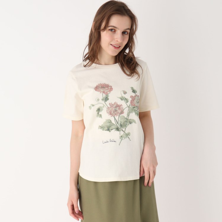 ローラアシュレイ(LAURA ASHLEY)の◆【洗える】ヘップワース柄　パネルプリントTシャツ Ｔシャツ