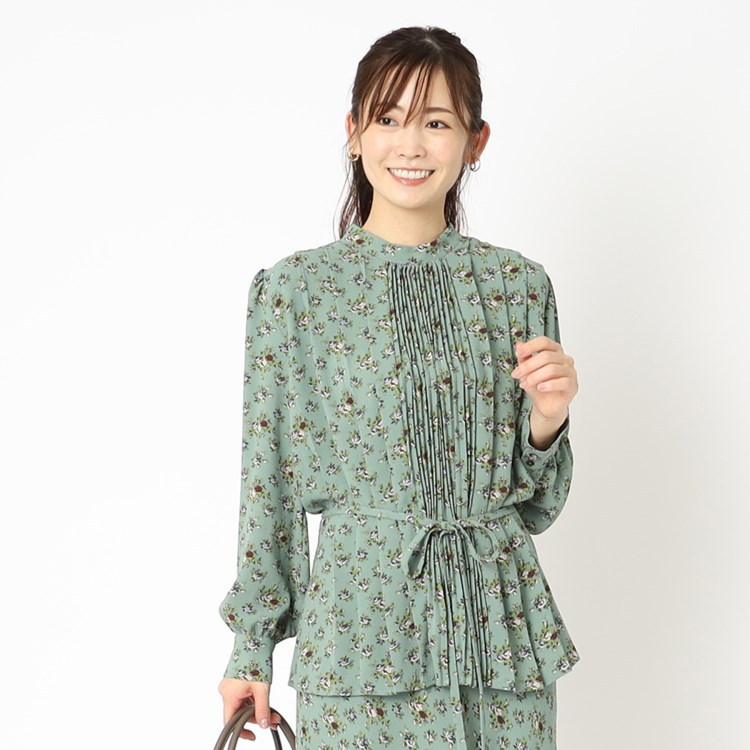 ローラアシュレイ(LAURA ASHLEY)の【人気！同柄アイテムあり/洗える】リッチャムローズ柄ブラウス シャツ・ブラウス