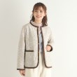 ローラアシュレイ(LAURA ASHLEY)の【2WAY／同柄アイテムあり】ポリントン ローゼズ柄キルトジャケット ベージュ(152)