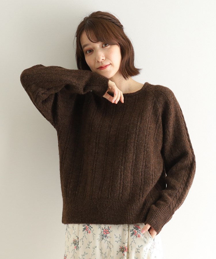 ローラアシュレイ(LAURA ASHLEY)の【モヘヤ混／透かし編み／4colors】プルオーバーニット1