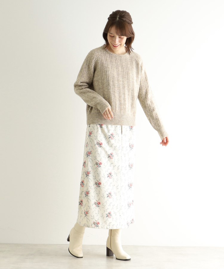 ローラアシュレイ(LAURA ASHLEY)の【モヘヤ混／透かし編み／4colors】プルオーバーニット7