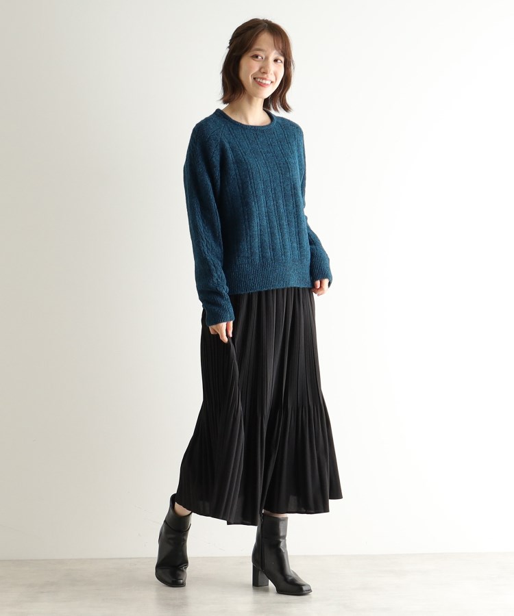 ローラアシュレイ(LAURA ASHLEY)の【モヘヤ混／透かし編み／4colors】プルオーバーニット10