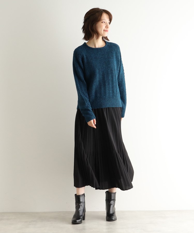 ローラアシュレイ(LAURA ASHLEY)の【モヘヤ混／透かし編み／4colors】プルオーバーニット11