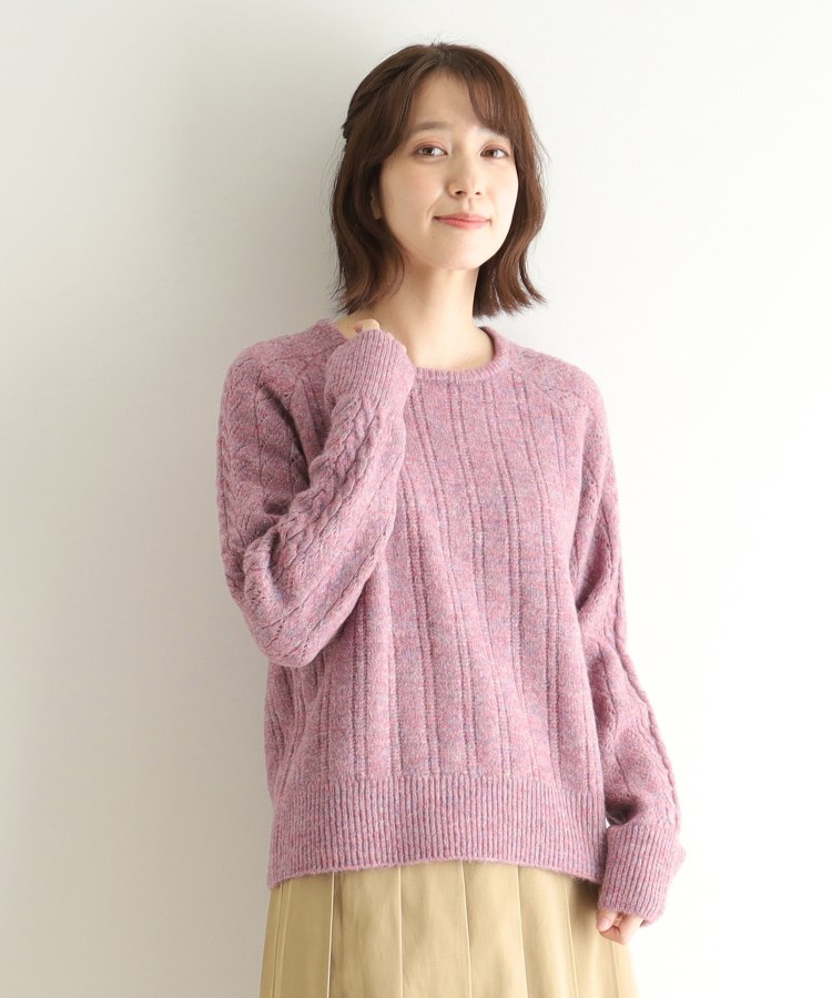 ローラアシュレイ(LAURA ASHLEY)の【モヘヤ混／透かし編み／4colors】プルオーバーニット13