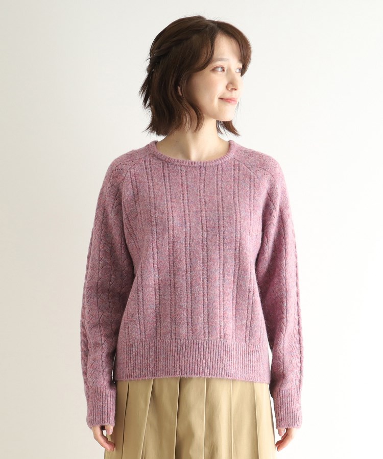 ローラアシュレイ(LAURA ASHLEY)の【モヘヤ混／透かし編み／4colors】プルオーバーニット17