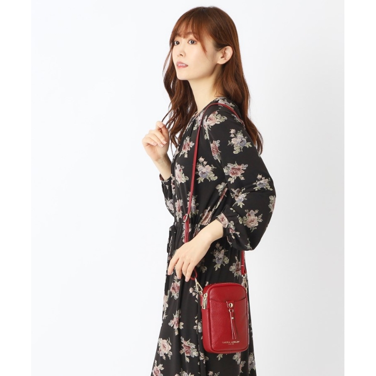 ローラアシュレイ(LAURA ASHLEY)の【スマホ収納可／2WAY】レザーバーティカルショルダー ショルダーバッグ