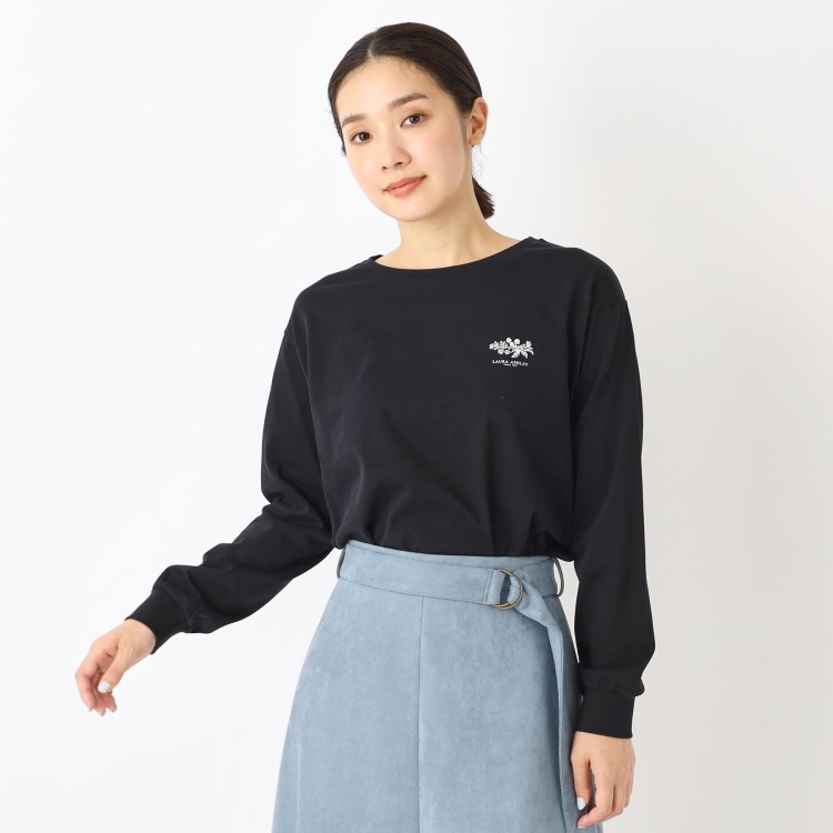 ローラアシュレイ(LAURA ASHLEY)の【洗える】ブランブルロングTシャツ カットソー