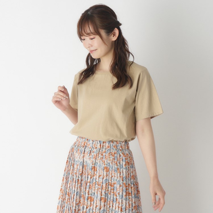 ローラアシュレイ(LAURA ASHLEY)の【綿100％／ストレッチ】ベーシックTシャツ Ｔシャツ